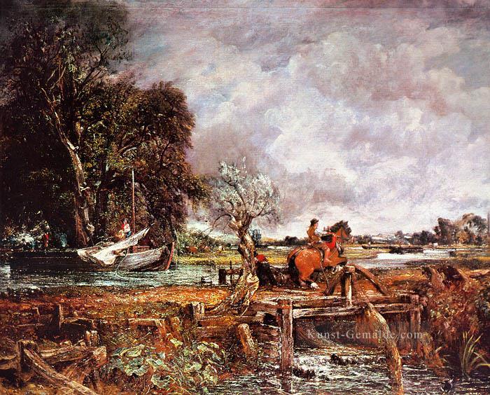 Die leaping pferd romantische John Constable Ölgemälde